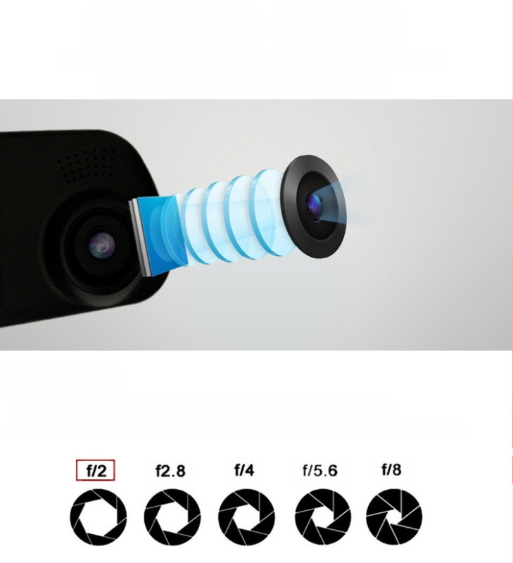 Visszapillantó tükrös dash kamera (ZTN002), 140° látószög, 5MP szenzor, támogatja a microSD kártyát 32GB-ig, USB interfész