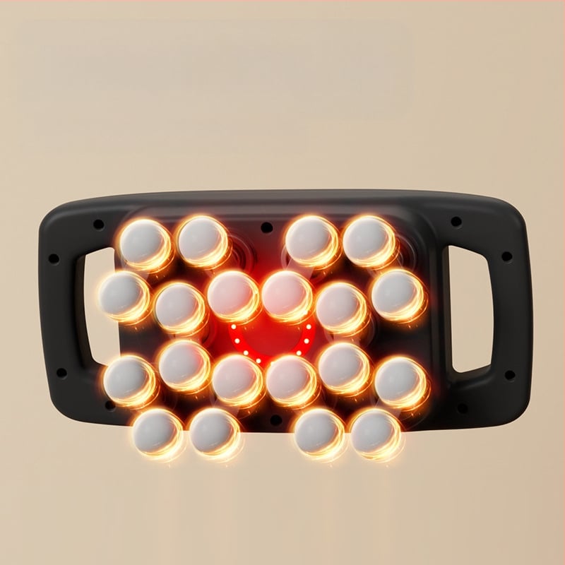 Φορτιζόμενος πολυκεφαλικός μασάζ μυών για τη μέση και την πλάτη, υψηλής συχνότητας δόνηση, 6+ κεφαλές, μπαταρία 2000–4000 mAh, αυτονομία 1–3 ώρες, χαμηλός θόρυβος