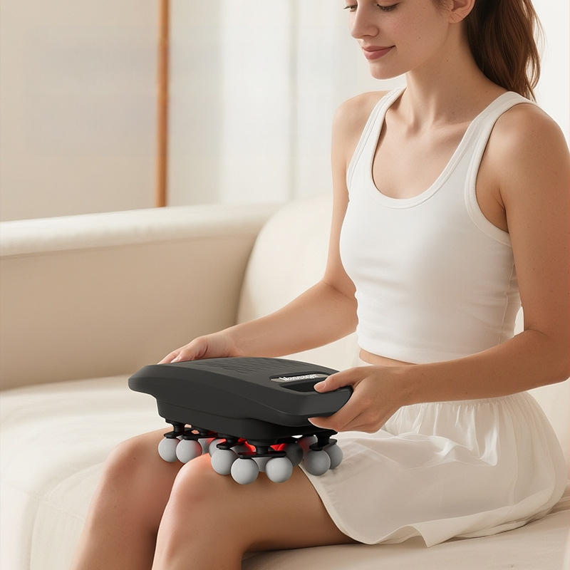 Φορτιζόμενος πολυκεφαλικός μασάζ μυών για τη μέση και την πλάτη, υψηλής συχνότητας δόνηση, 6+ κεφαλές, μπαταρία 2000–4000 mAh, αυτονομία 1–3 ώρες, χαμηλός θόρυβος