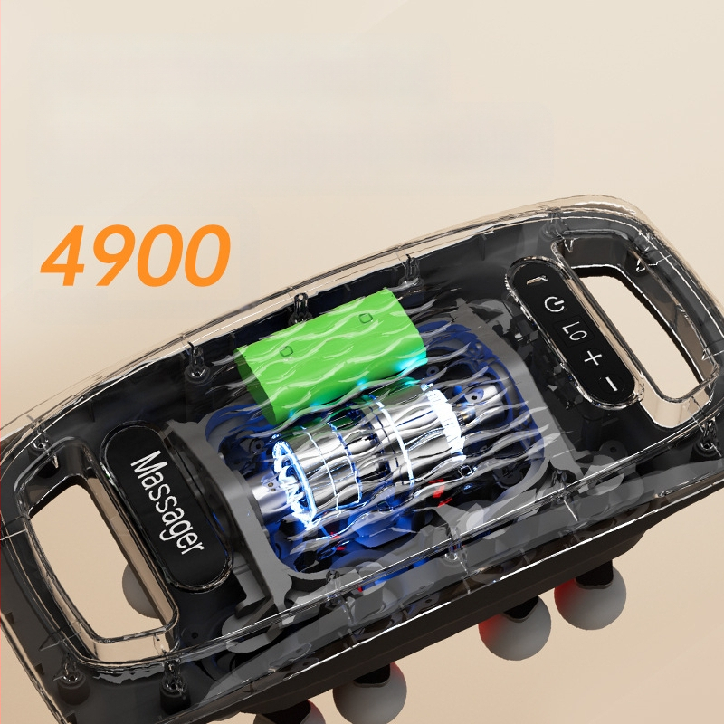 Φορτιζόμενος πολυκεφαλικός μασάζ μυών για τη μέση και την πλάτη, υψηλής συχνότητας δόνηση, 6+ κεφαλές, μπαταρία 2000–4000 mAh, αυτονομία 1–3 ώρες, χαμηλός θόρυβος