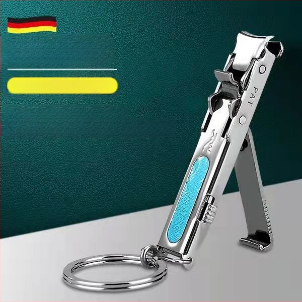 Αναδιπλώσιμο εργαλείο νυχιών από ανοξείδωτο ατσάλι με μηχανισμό κλειδώματος και ενσωματωμένο αρχείο – φορητό, με επίπεδο στόμιο, οικιακού στυλ