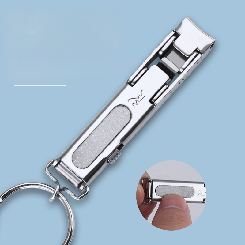 Αναδιπλώσιμο εργαλείο νυχιών από ανοξείδωτο ατσάλι με μηχανισμό κλειδώματος και ενσωματωμένο αρχείο – φορητό, με επίπεδο στόμιο, οικιακού στυλ