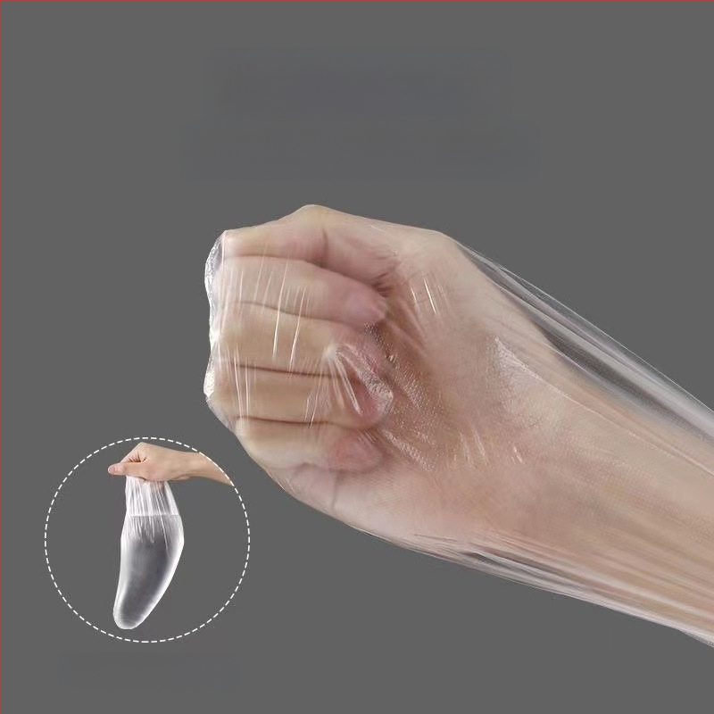 Vienkartiniai kojų uždangalai iš PE, skaidrūs, dulkių atsparūs, 100 vnt.