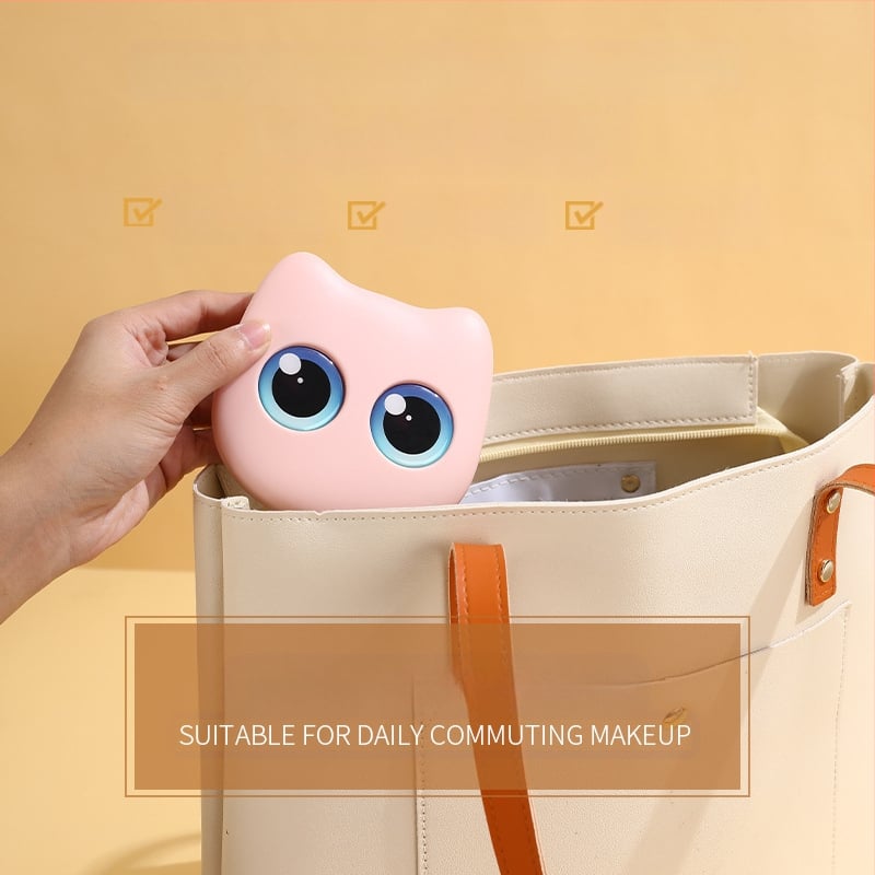 Комплект четки за грим - шестчастен комплект, деликатни меки власинки, огледало, подходящ за начинаещи