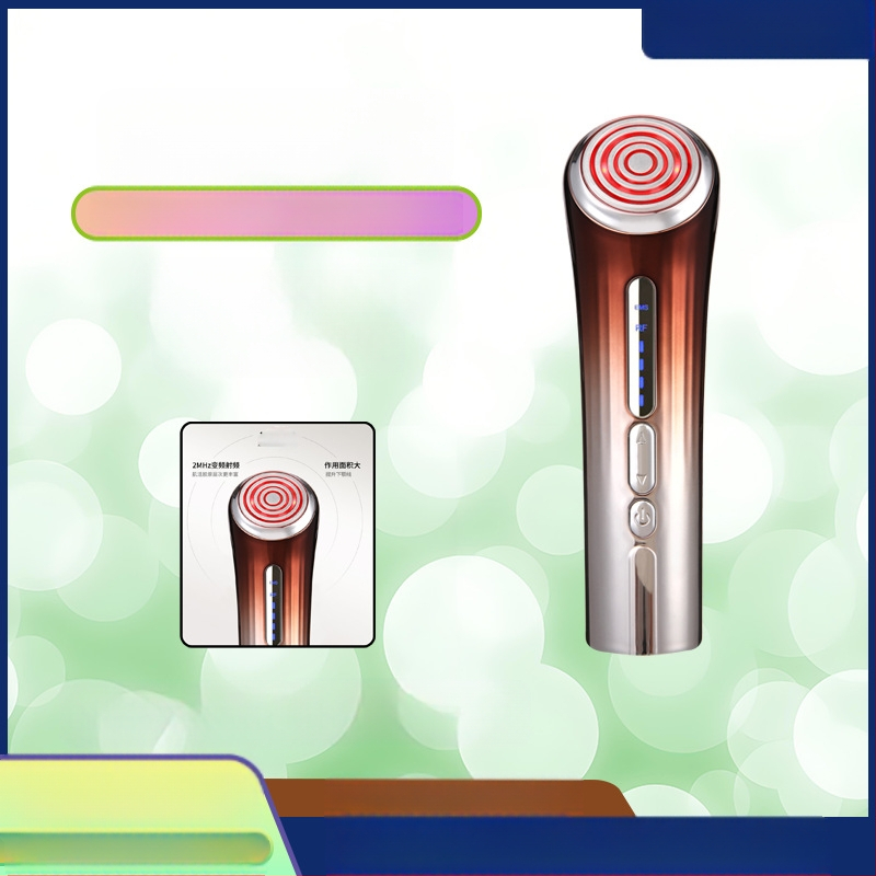 Устройство за лице с радиочестотна терапия, ултразвук и EMS микроелектричен масаж — IPX6 водоустойчиво, преносимо