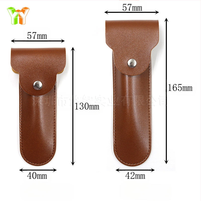 Kézi borotva PU bőr tokkal, vintage tároló, 1 penge, 600 darabos csomag