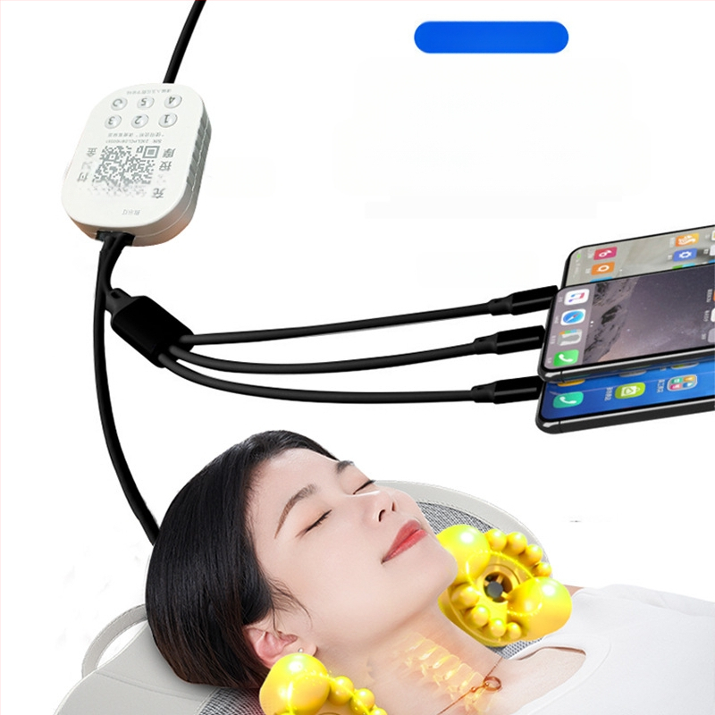 Ābolam formas masāžas spilvens ar 6+ masāžas galvām, kaklam, mugurai, viduklim, gurniem un kājām, 3. ātrums, mehānisks masāžas