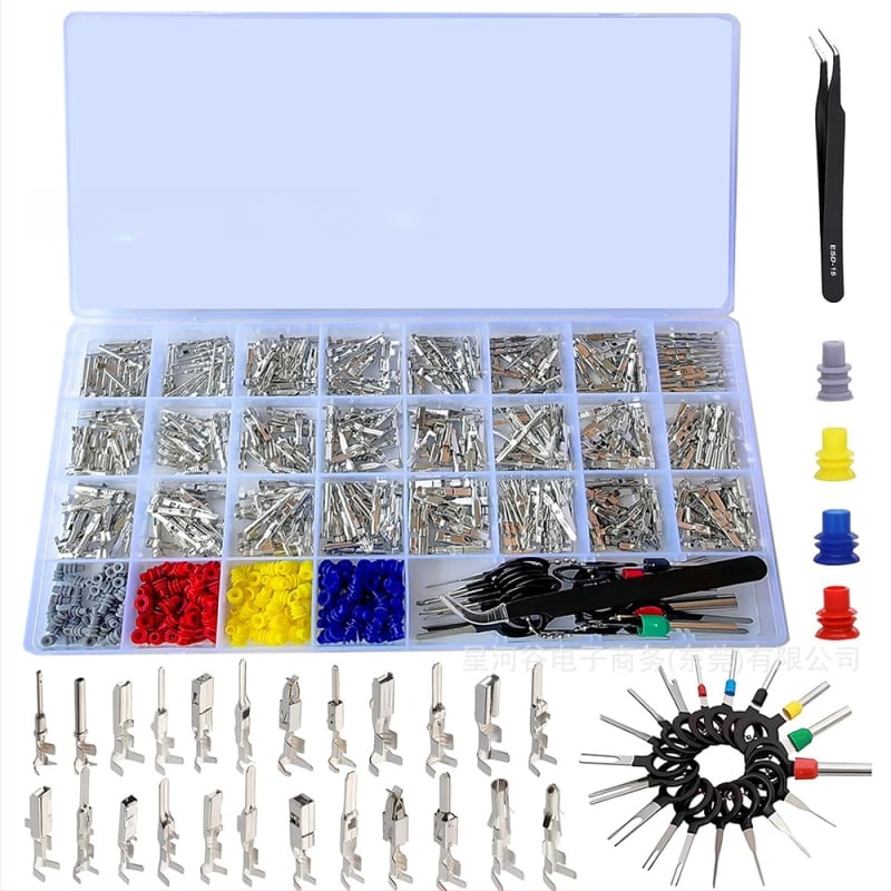 Galaxy Valley automobilių jungtis – varis, 1 kontaktas, krimp-terminalas, skirta automobilių elektronikai