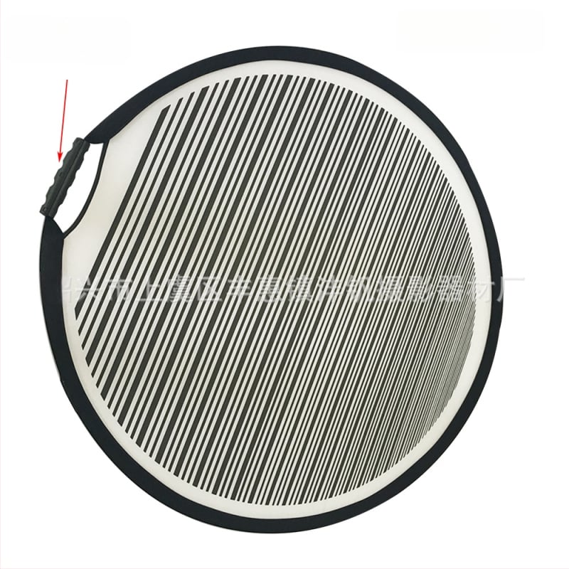 Svītru atstarotā plāksne fotogrāfijām – salokāma, pārnēsājama ar maigās gaismas difūzijas paneli, karainu rakstu