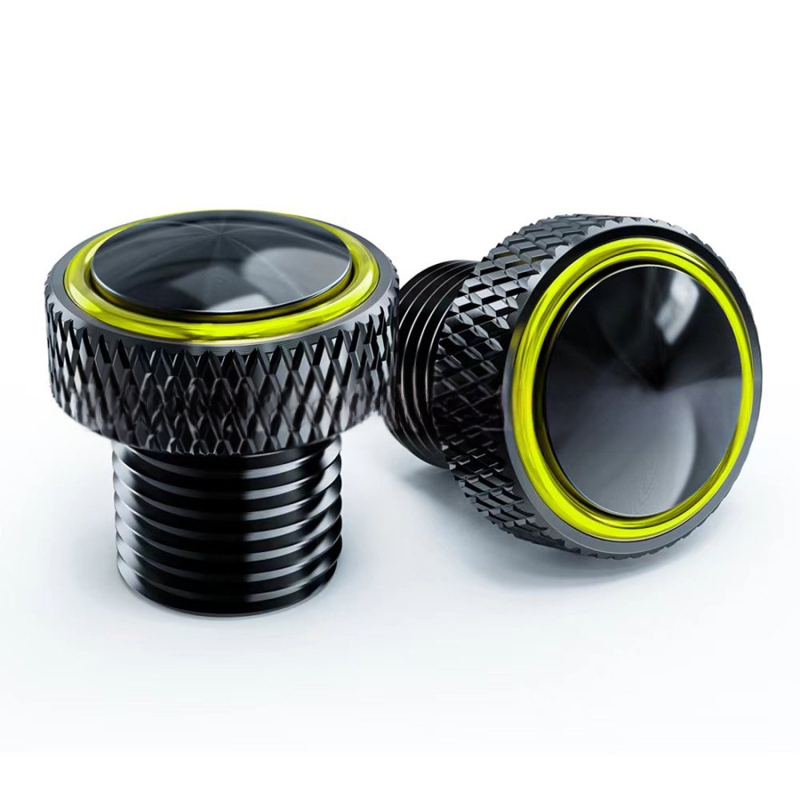 Капачка на винт за огледало за Kawasaki Z250/Z300/Z400/Z650/Z750/Z800/Z900 - алуминиева сплав, Монтаж: ортодонтски, За градски пътувания