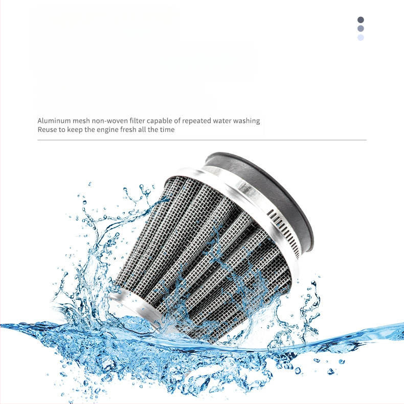 Motociklu gaisa filtrs L1 Mushroom Head – JBL, alumīnija siets, neausta auduma, gumijas galva