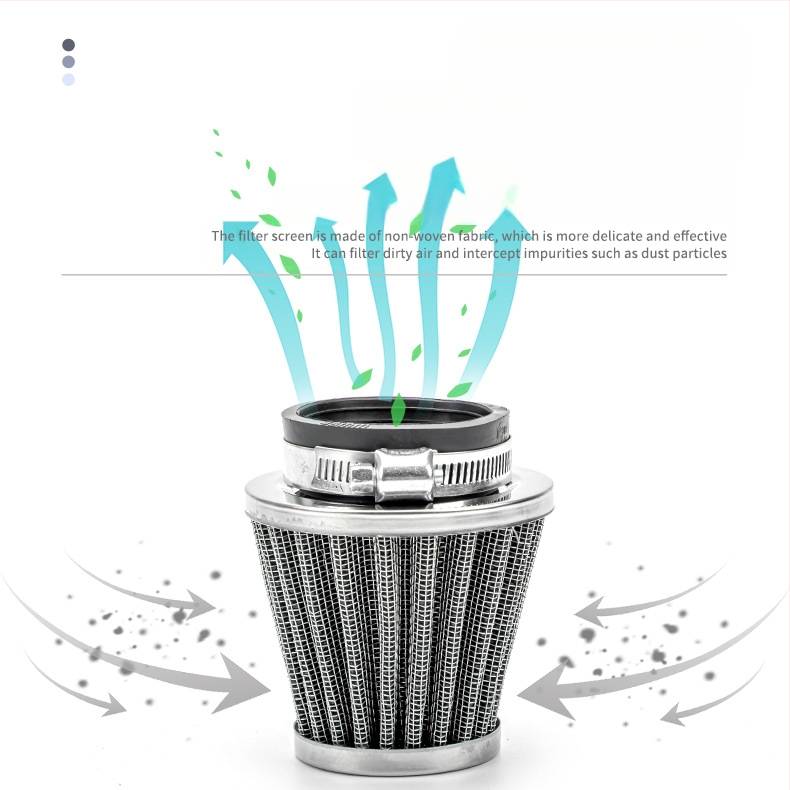 Motociklu gaisa filtrs L1 Mushroom Head – JBL, alumīnija siets, neausta auduma, gumijas galva