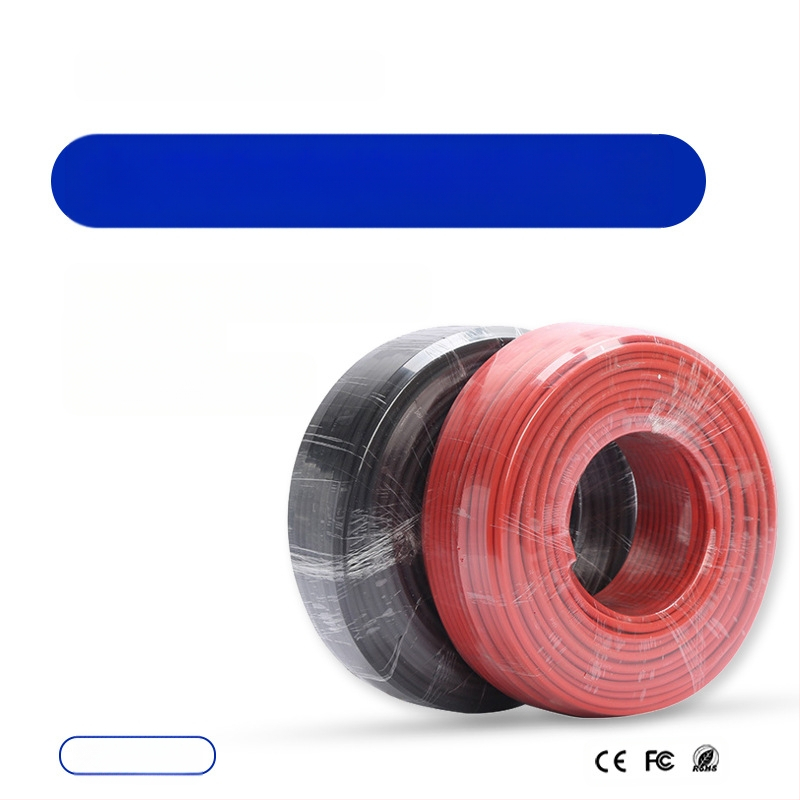 Cablu DC fotovoltaic pentru panouri solare, conductor din cupru de înaltă puritate, secțiune 2,5–35 mm², izolație PV1-F dublă, certificat CE și 3C