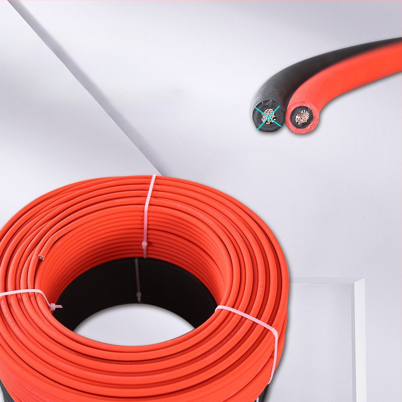 Cablu DC fotovoltaic pentru panouri solare, conductor din cupru de înaltă puritate, secțiune 2,5–35 mm², izolație PV1-F dublă, certificat CE și 3C