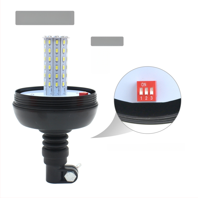 60 LED drošības gaismas lauksaimniecības tehnikai, 12-24V, 2A, korpuss PC+ABS