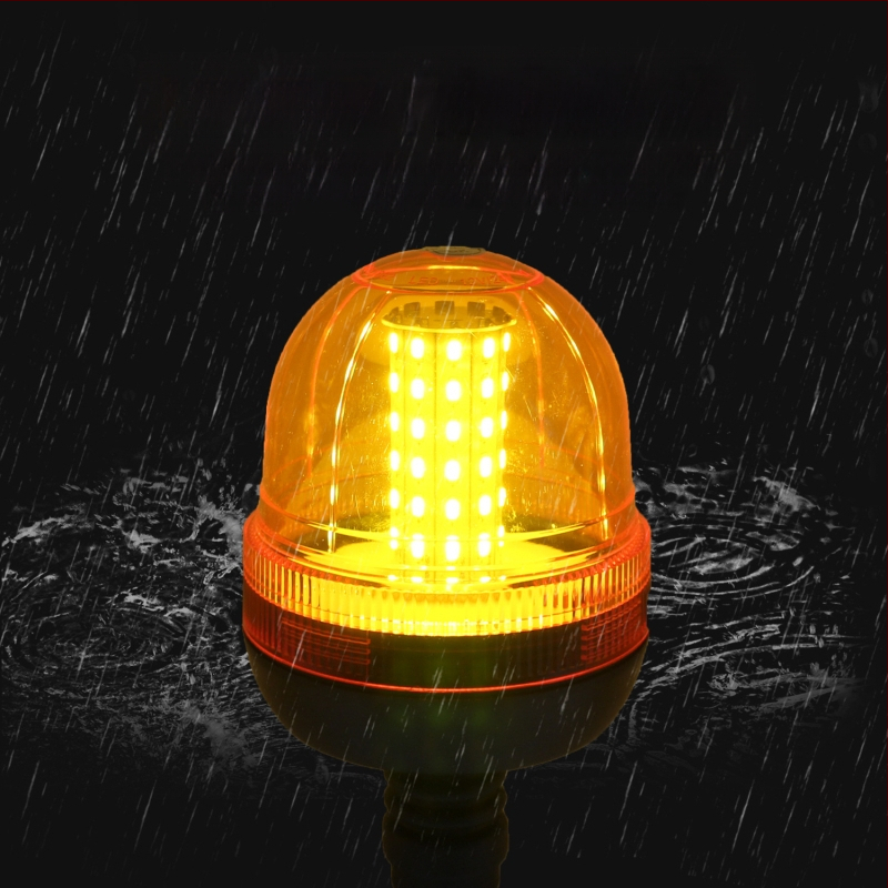 60 LED drošības gaismas lauksaimniecības tehnikai, 12-24V, 2A, korpuss PC+ABS