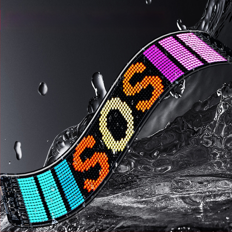 Автомобилен LED пикселен мек екран светлина, PU+FPCB, 2W, 5V, 12A, универсална съвместимост