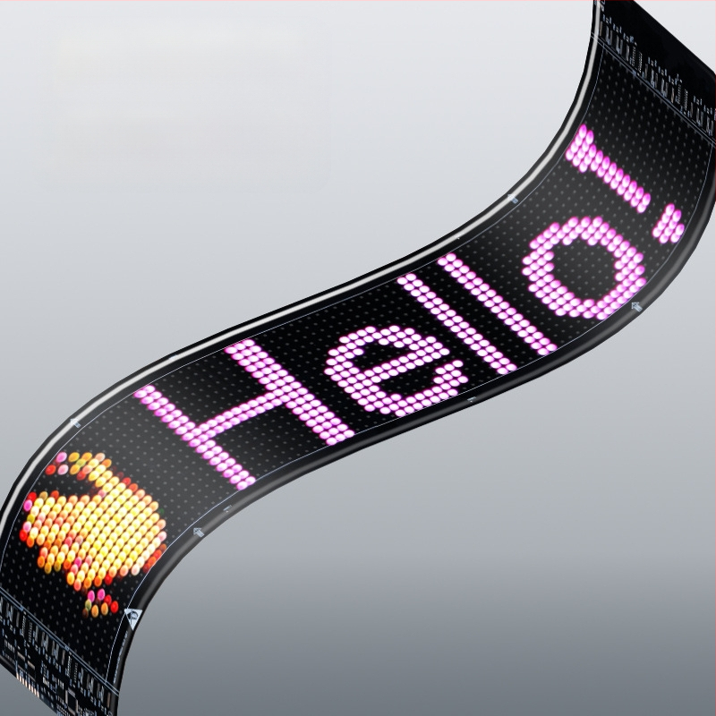 Автомобилен LED пикселен мек екран светлина, PU+FPCB, 2W, 5V, 12A, универсална съвместимост