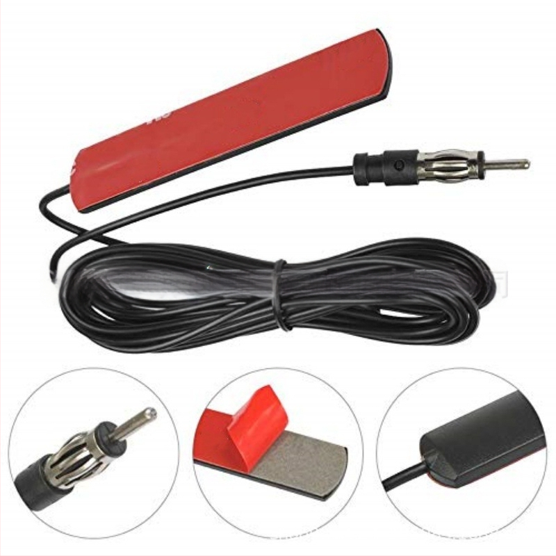 Qiyuntong ANT-1 automobiļu radio antenas patch, priekšējā un aizmugurējā, FM signāls