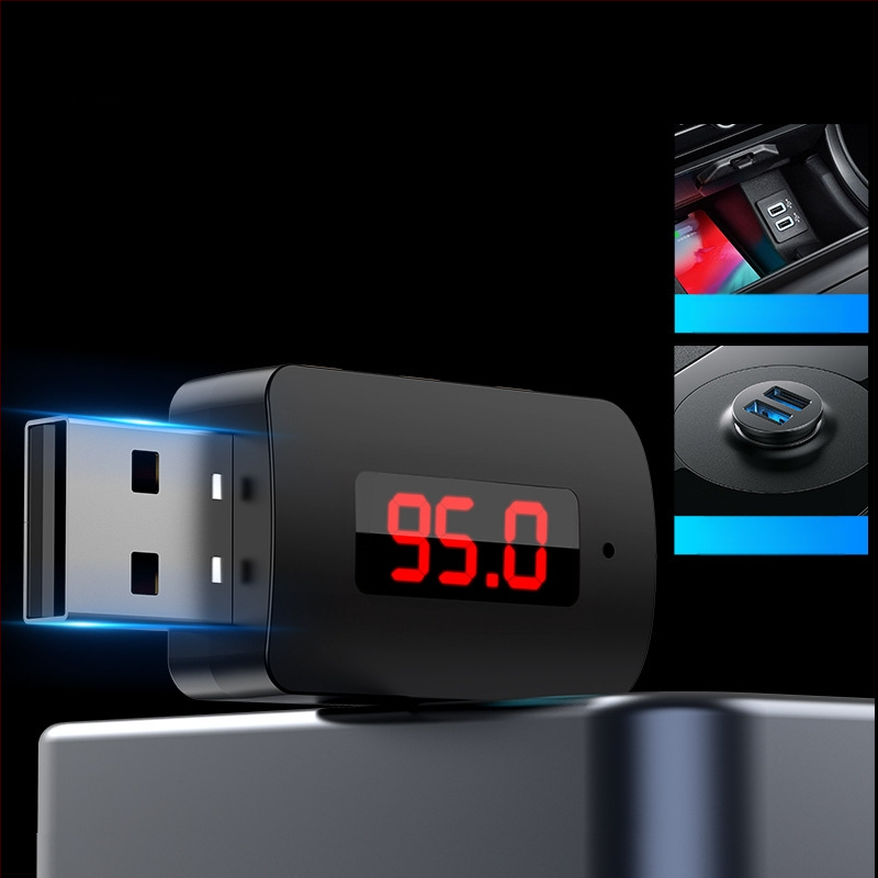 Bluetooth 5.4 USB garso imtuvą-siuntėjas MX-M10 automobiliui, Plug-and-Play, 100 Mbps, veikimo spindulys 10 m