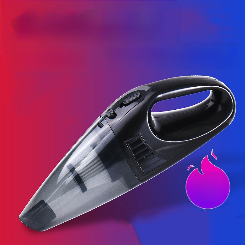 Autó mini kézi porszívó, 12V, 3500Pa, hordozható nedves-száraz tisztítás