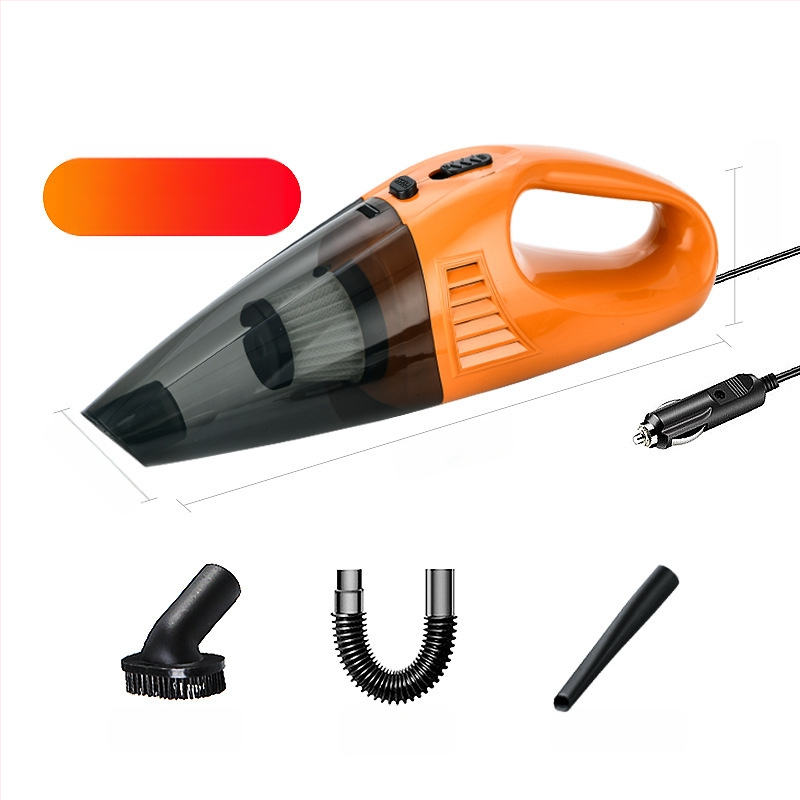 Autó mini kézi porszívó, 12V, 3500Pa, hordozható nedves-száraz tisztítás