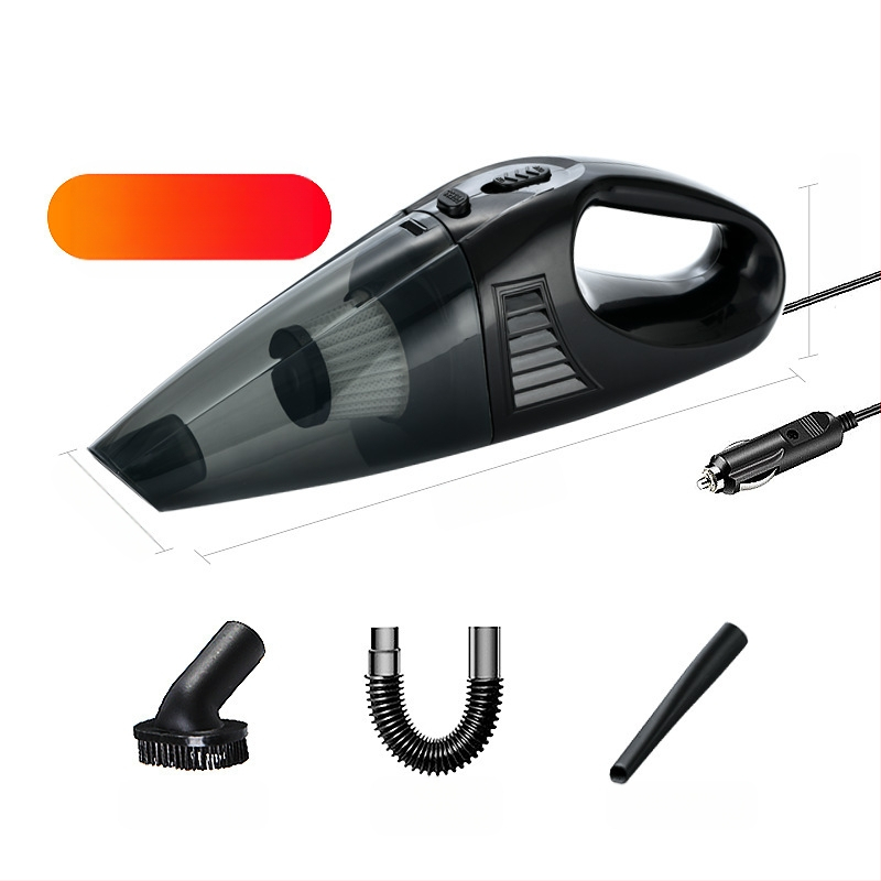 Autó mini kézi porszívó, 12V, 3500Pa, hordozható nedves-száraz tisztítás