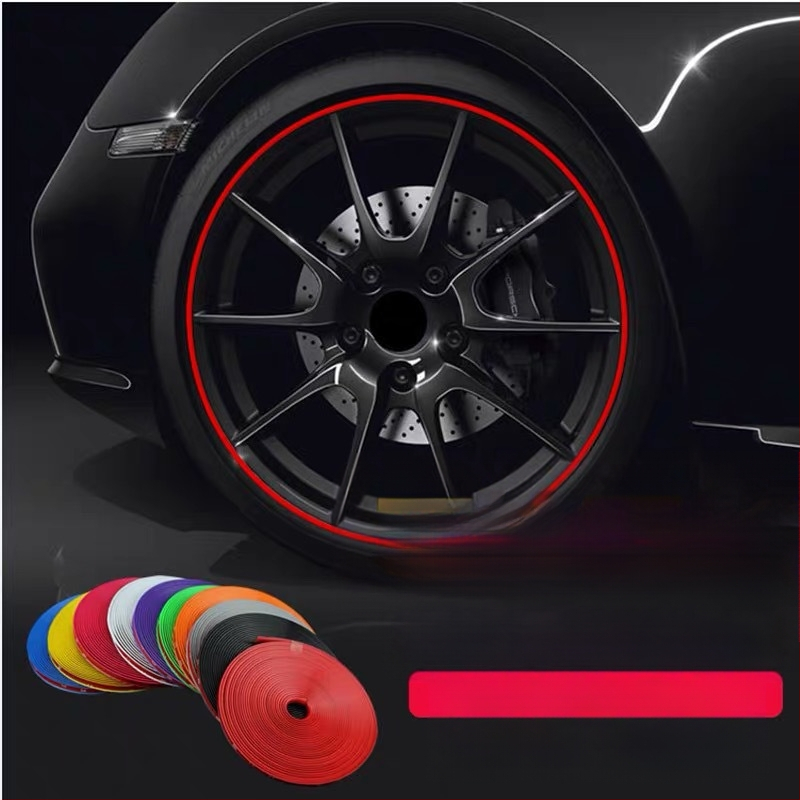 Kerékagy antiütköző szalag - gumi, testreszabható feldolgozás, modell: kerékagy matrica, általános kompatibilitás