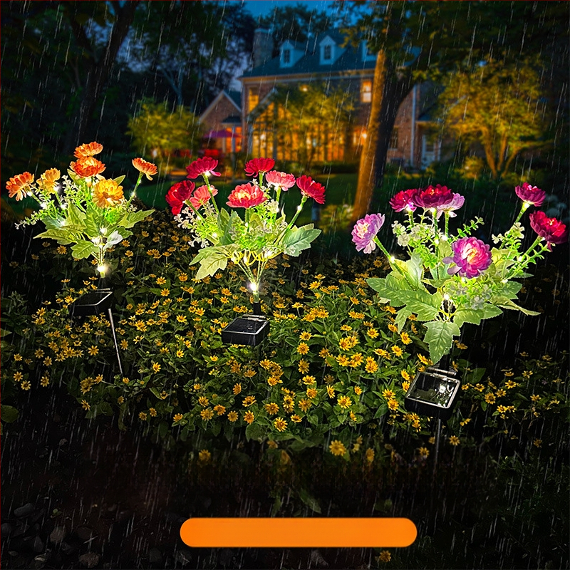 Lanteră LED solară pentru exterior Snow Lotus Lantern — ABS, IP65, 0.2W, 6–12h