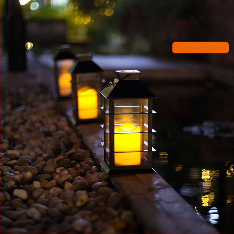 Napelemes kültéri LED gyertya lámpa indukciós kapcsolóval, IP44, 0.2W, 1.2V, gyertya-stílusú