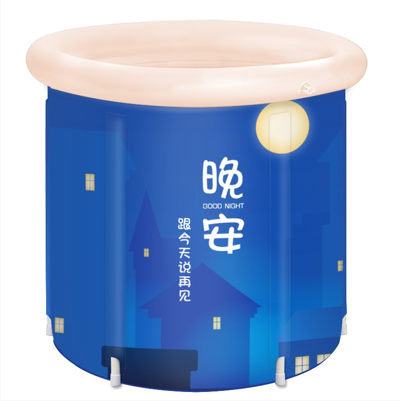 Găleată de baie pliabilă pentru adulți, material PVC/nylon, pentru baie, Water Beauty