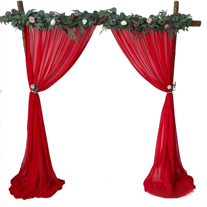 Perlų šifono užuolaida – rankų darbo, pritaikoma gimtadienio dekoracijoms