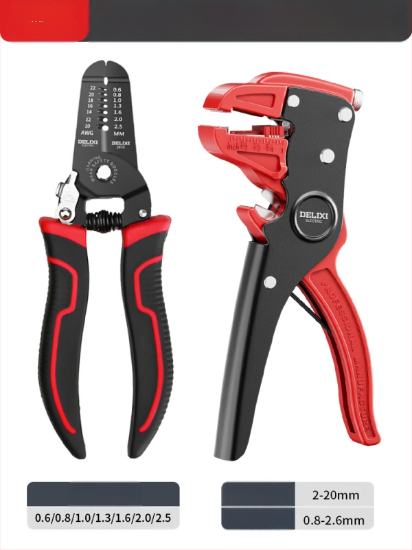 Delixi kacsa-szájú huzalcsupaszító fogó – Többfunkciós, Gyors csupaszítás, Ipari szint, Súly 0,26 kg