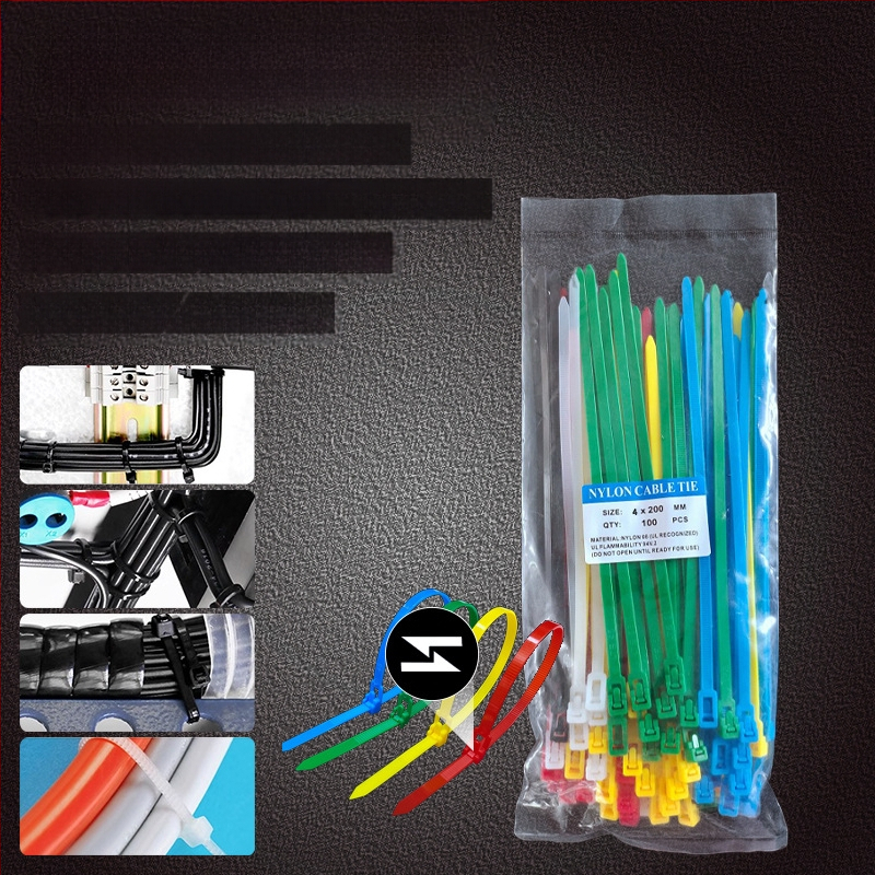 Найлонова самозатягаща се кабелна лента с пластмасова катарама за домашно използване