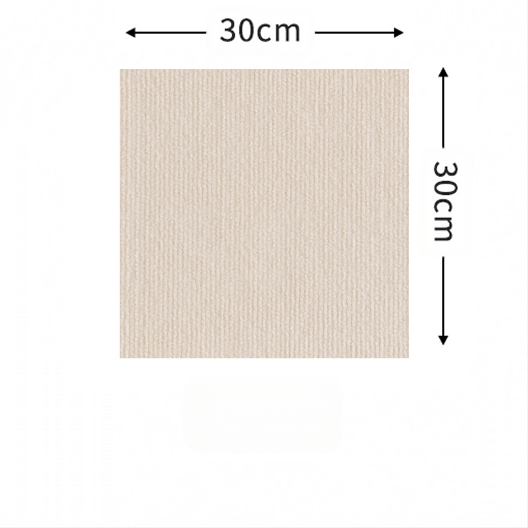 Komerciālais pašlīmējošais paklājs no poliesteru, svītrainais raksts, pastorālais stils, mašīnveidots austs