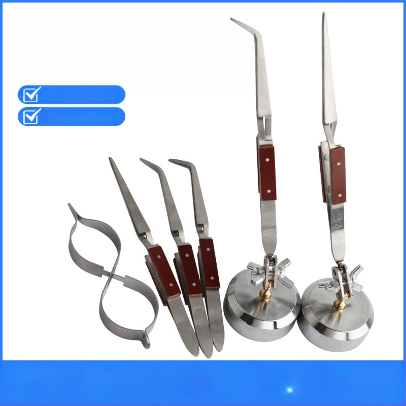 Универсална заваръчна щипка, настолен ъглов дизайн, обратен клип, с прави и извити челюсти, противоскользящи зъбци