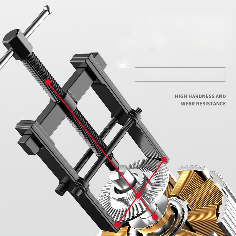 Industrijski dvokraki vučni alat za demontažu ležajeva, ekstraktor ležajeva i kotača, karbonska čelika