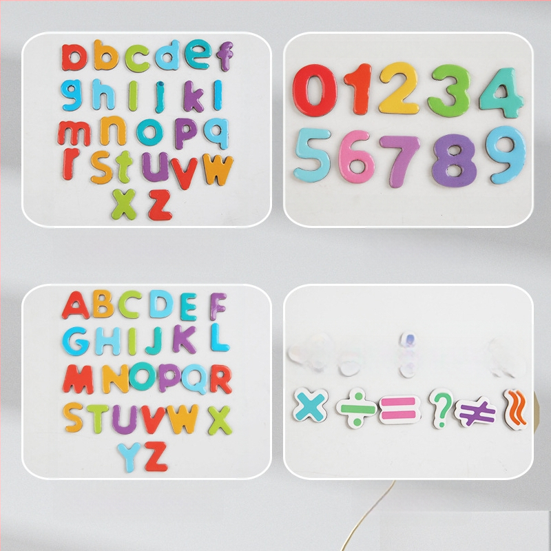 Magnetinės raidžių ir skaičių lipdukai ankstyvojo ugdymo tikslams – popierinis žaislas, vaikams 3–6 m., intelektualus vystymasis, pradinė matematika (sudėtis ir atimtis)