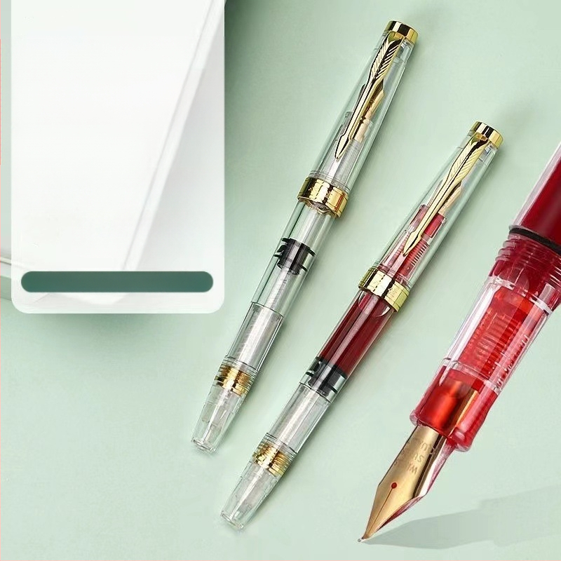 Plastmasas pildspalva ar pistona tveršanas sistēmu, irīdija gals, modelis G-00608003, logotipa drukāšana pieejama