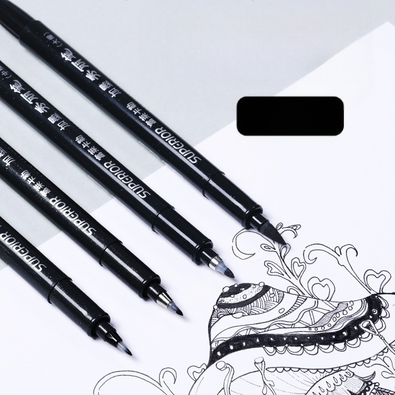Xiupu арт калиграфска писалка за изкуство, ултра-фина мека върха, презареждаща се гелова писалка