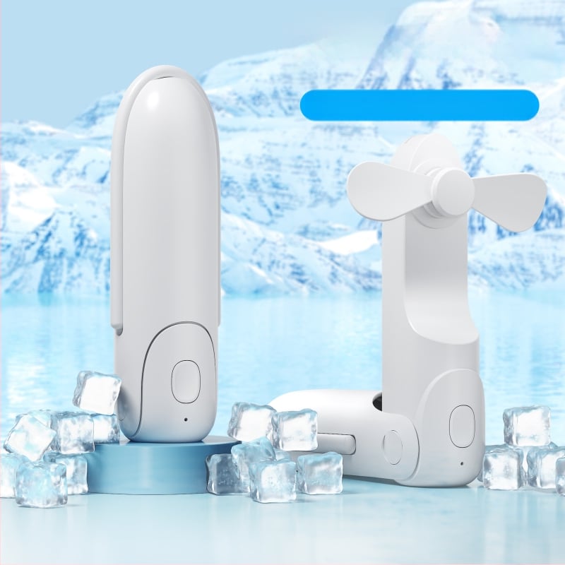 Ventilator portabil USB multifuncțional cu lanternă încorporată — 3 trepte de vânt, baterie 2000–4000 mAh, reîncărcabil USB, autonomie 8–12 ore, alimentare 5V