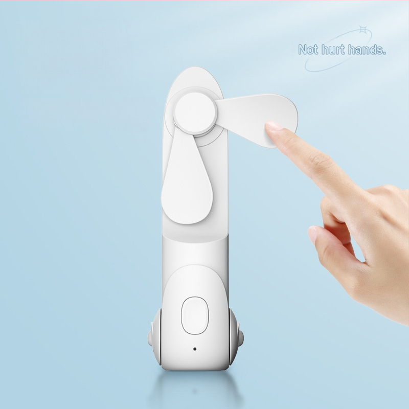 Ventilator portabil USB multifuncțional cu lanternă încorporată — 3 trepte de vânt, baterie 2000–4000 mAh, reîncărcabil USB, autonomie 8–12 ore, alimentare 5V