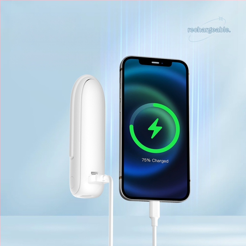 Ventilator portabil USB multifuncțional cu lanternă încorporată — 3 trepte de vânt, baterie 2000–4000 mAh, reîncărcabil USB, autonomie 8–12 ore, alimentare 5V