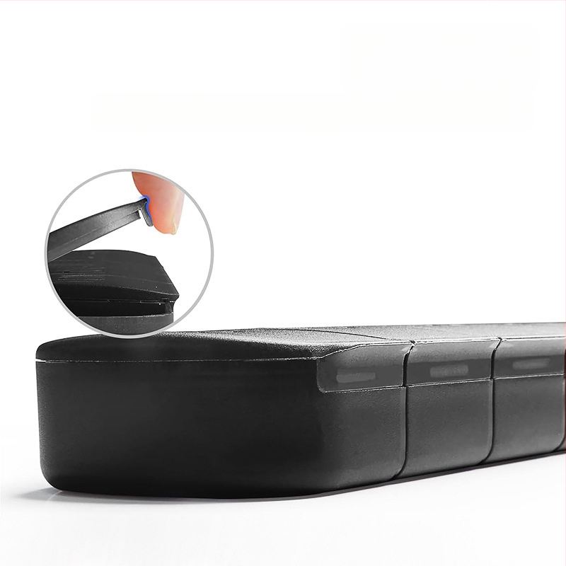 Hordozható 7 rekeszes műanyag gyógyszeres doboz, Modell 361, logó nyomtatás