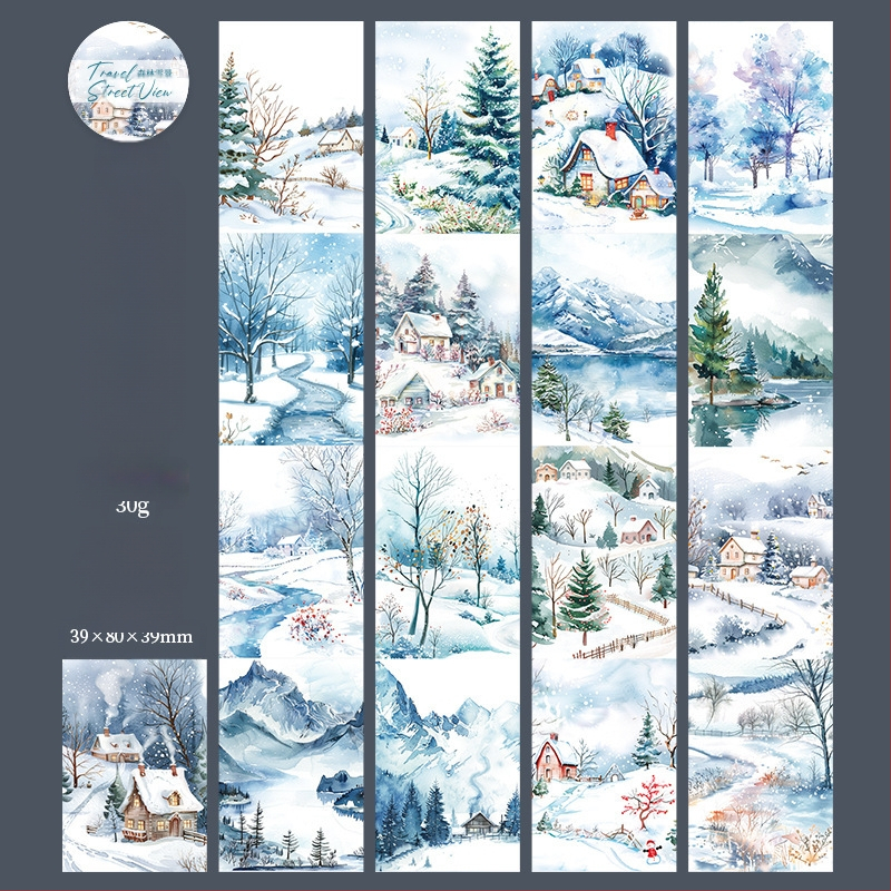 Декоративна хартиена лента – Leisure, Travel Street View серия, дебелина 0.04 мм, основен материал: хартия, за приложения с различни мащаби