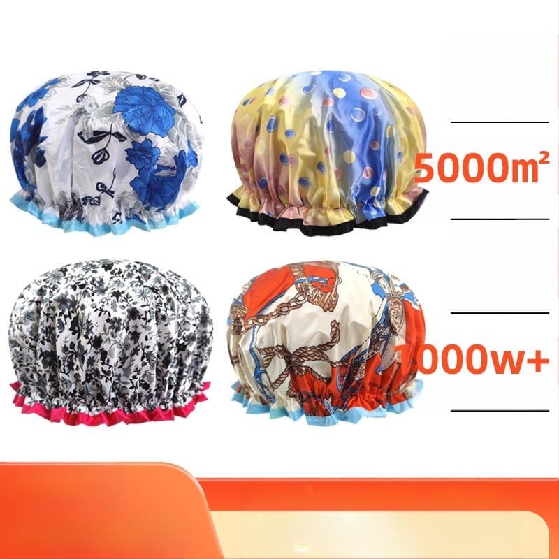 Bonetă de duș din PEVA, impermeabilă, cu dublu strat, fără logo, personalizabilă