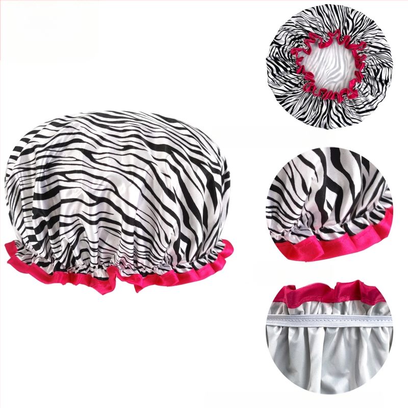 Bonetă de duș din PEVA, impermeabilă, cu dublu strat, fără logo, personalizabilă