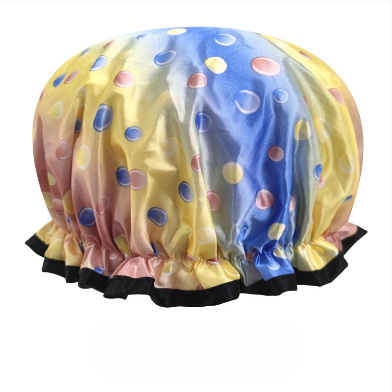 Bonetă de duș din PEVA, impermeabilă, cu dublu strat, fără logo, personalizabilă