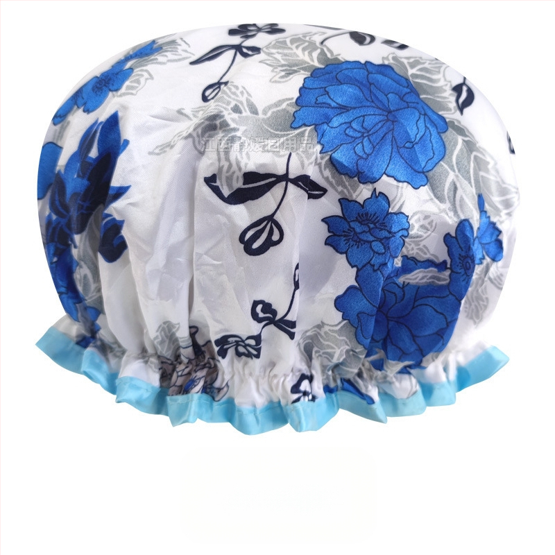 Bonetă de duș din PEVA, impermeabilă, cu dublu strat, fără logo, personalizabilă