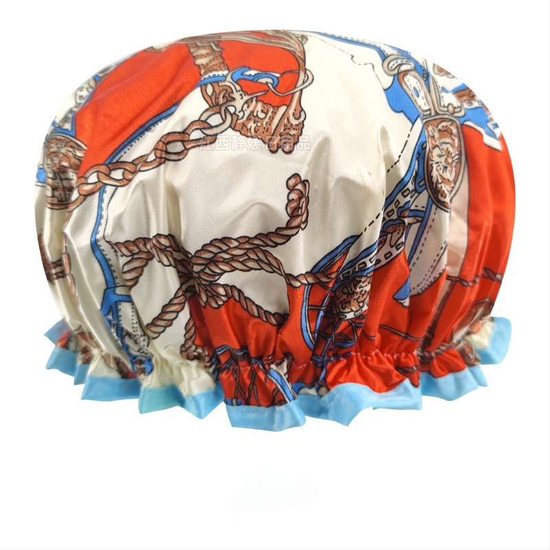 Bonetă de duș din PEVA, impermeabilă, cu dublu strat, fără logo, personalizabilă